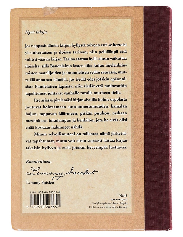 Käärmekammio - Snicket, Lemony - Nuorten kirjat - 10105598078 - 1