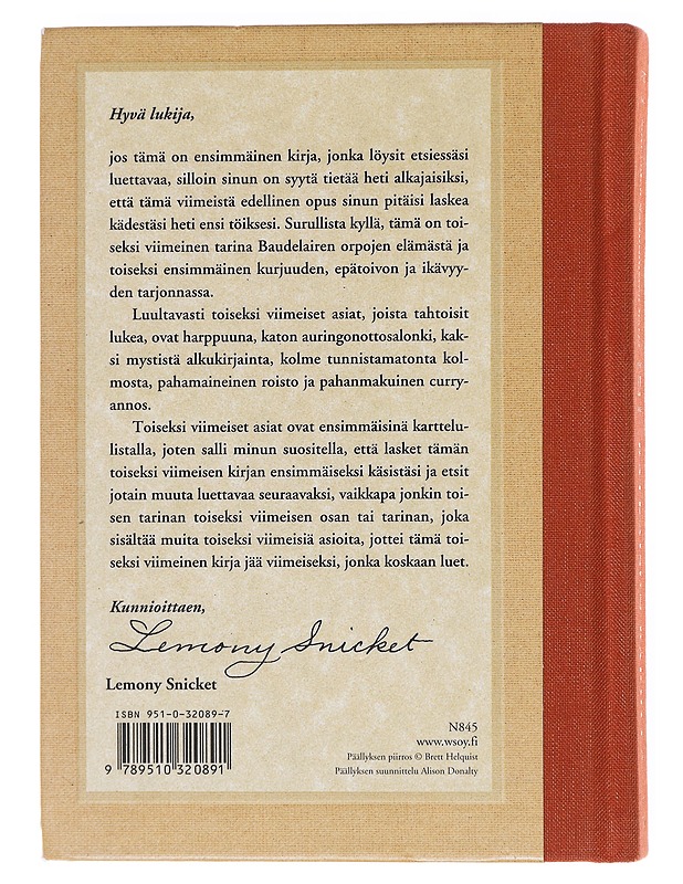 Ratkaisun rajoilla - Snicket, Lemony - Nuorten kirjat - 10105598090 - 1