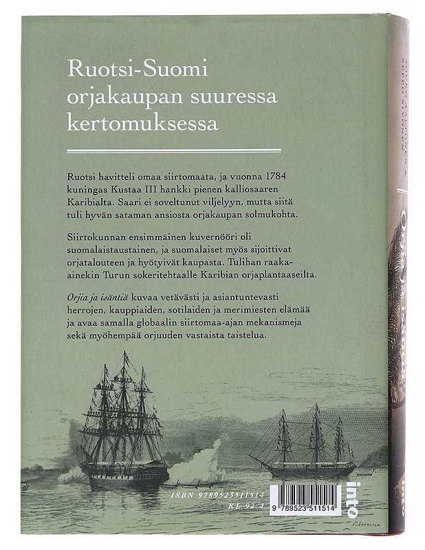 Orjia ja isäntiä / ruotsalais-suomalainen siirtomaaherruus Karibialla - Aaltonen, Jouko - Historiakirjat - 10105598122 - 1