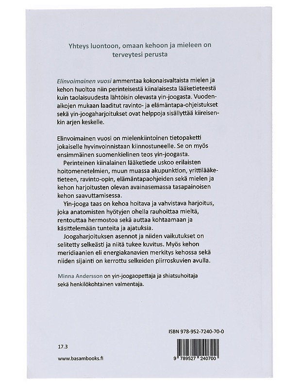 Elinvoimainen vuosi - Andersson, Minna - Hyvinvointikirjat - 10105598139 - 1