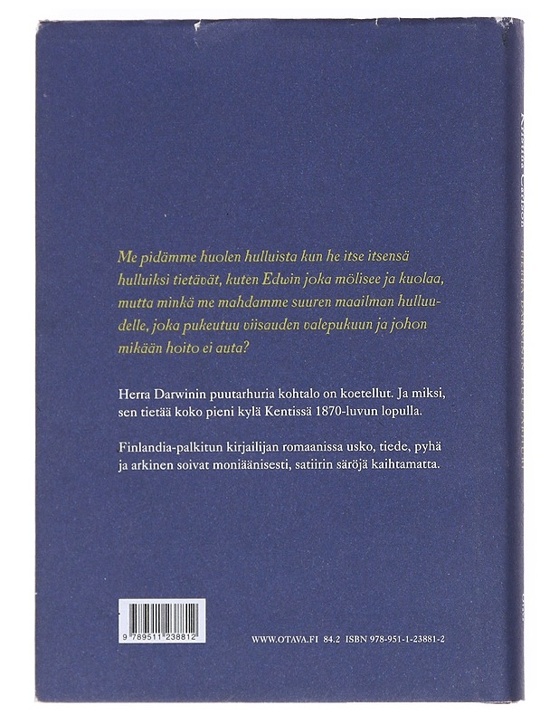 Herra Darwinin puutarhuri - Kristina Carlson - Romaanit ja novellit - 10105598151 - 1