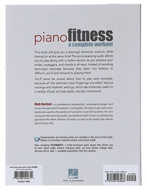 Piano fitness : the complete workout : for scales and chords in all keys, with backing tracks in your favorite pop & jazz styles! - Harrison, Mark - Tietokirjat ja oppaat - 10105598219 - 1