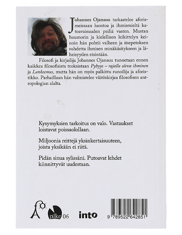 Katoavaisuuden aineisto - Johannes Ojansuu - Tietokirjat ja oppaat - 10105598268 - 1