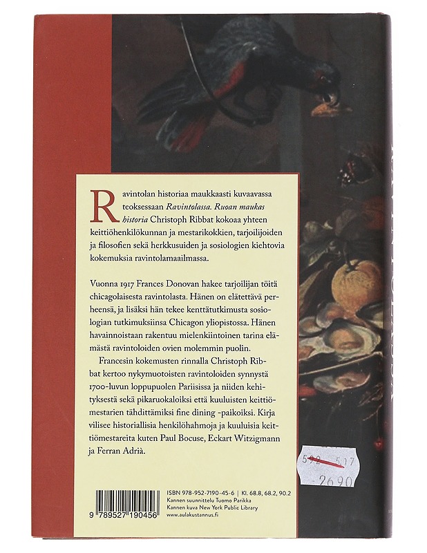 Ravintolassa : ruoan maukas historia - Ribbat, Christoph - Ruokakirjat - 10105598321 - 1