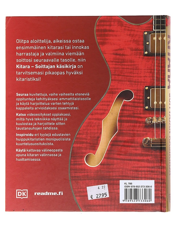 Kitara : soittajan käsikirja - Hytti, Johanna - Musiikki- ja elokuvakirjat - 10105598356 - 1