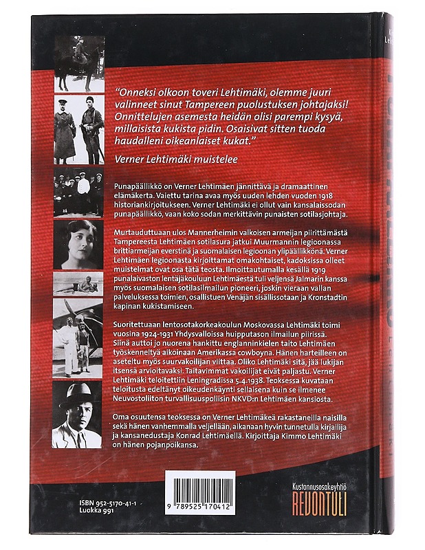 Punapäällikkö - Lehtimäki, Kimmo - Historiakirjat - 10105598357 - 1