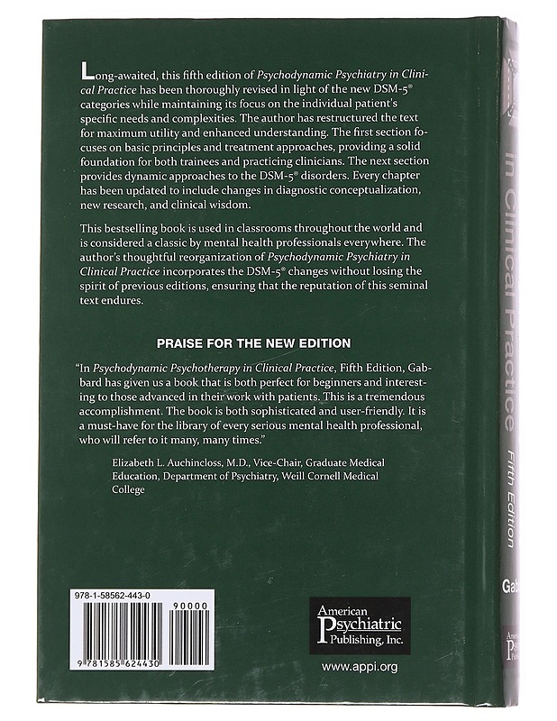 Psychodynamic Psychiatry in Clinical Practice - Glen O. Gabbard - Tietokirjat - 10105598390 - 1