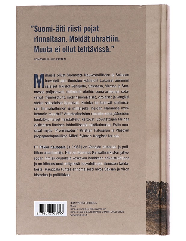 Paluu vankileirien teille - Kauppala, Pekka  - Historiakirjat - 10105598398 - 1