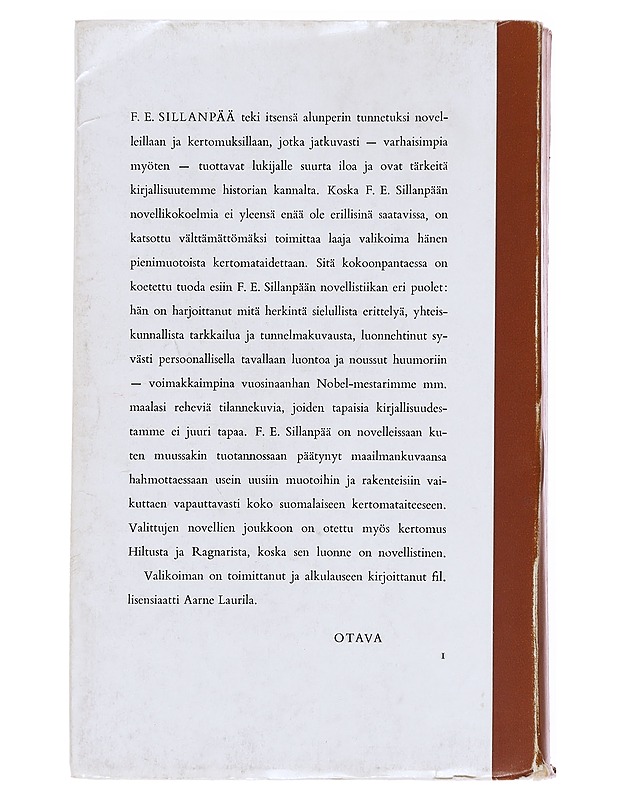 Nobel-Mestarin Novellit, Osa 1 - F.E. Sillanpää - Runot ja näytelmät - 10105598417 - 1
