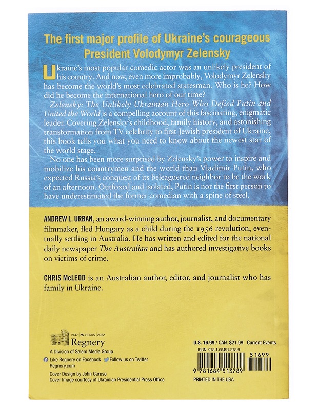 Zelensky : the unlikely Ukrainian hero who defied Putin and united the world - Urban, Andrew L. - Elämäkerrat ja muistelmat - 10105598484 - 1