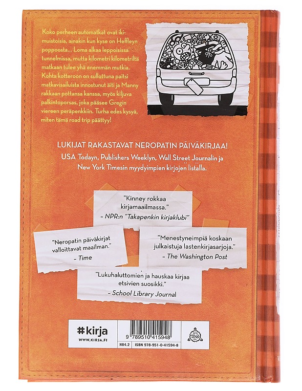 Neropatin päiväkirja / 9 Reissussa rähjääntyy - Kinney, Jeff - Nuorten kirjat - 10105598492 - 1