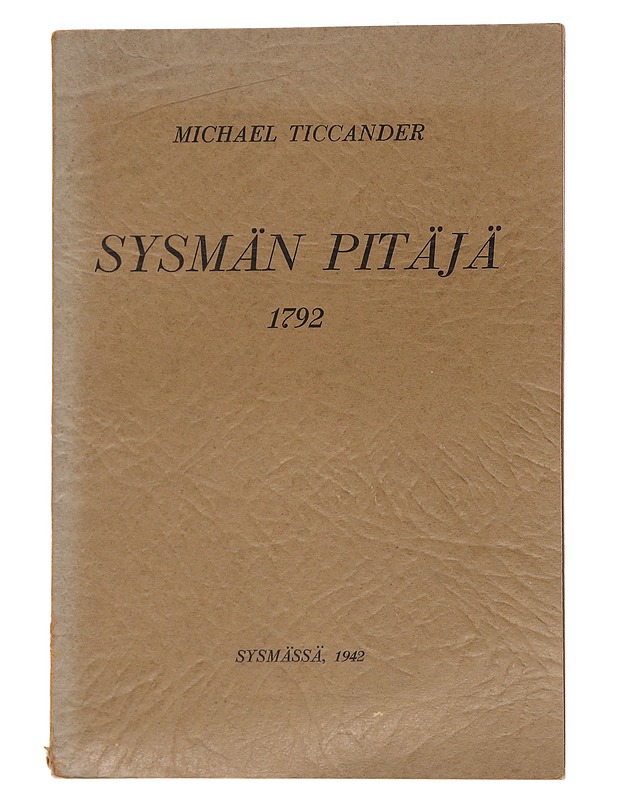 Sysmän pitäjä 1792 - Michael Ticcander - Tietokirjat - 10105598526 - 0