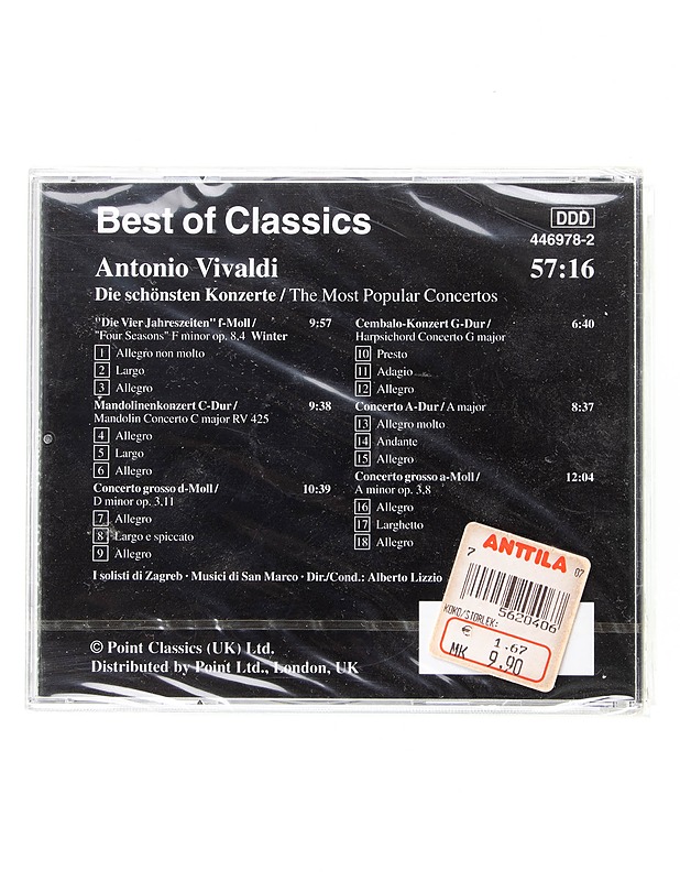 Dis Schönsten Konzerte : Antonio Vivaldi - CD - CD-levyt - 10105598530 - 1