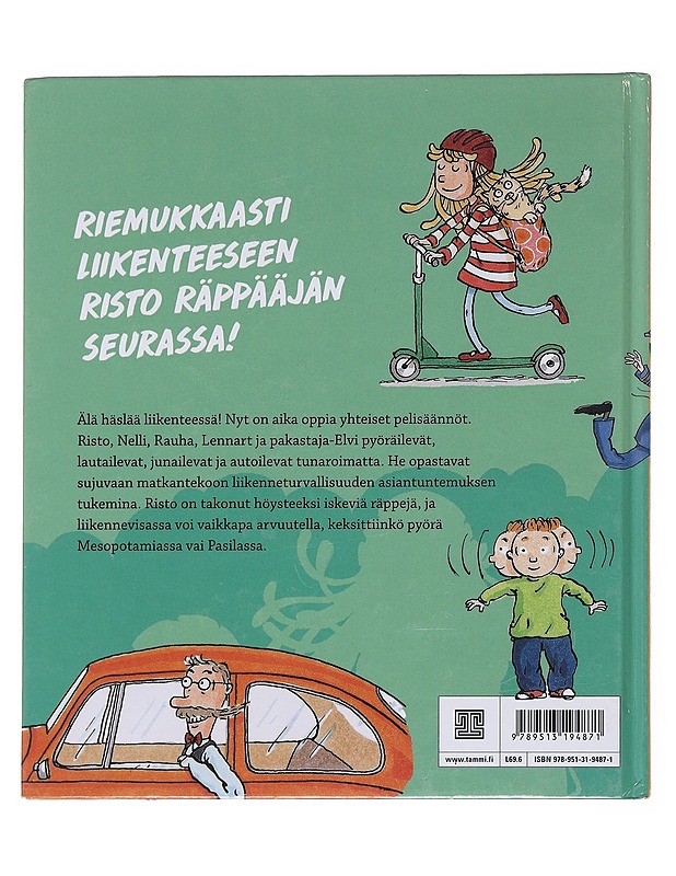 Risto Räppääjä liikenteessä - Nopola, Sinikka - Lastenkirjat - 10105598611 - 1