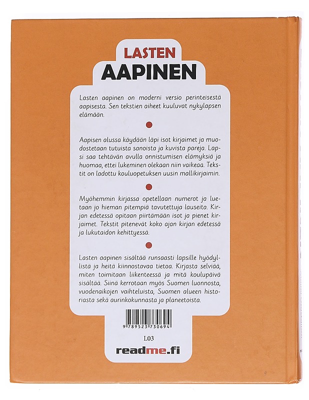 Lasten aapinen / abcd - Ovaskainen, Viljami (tietokirjailija) - Lastenkirjat - 10105598673 - 1