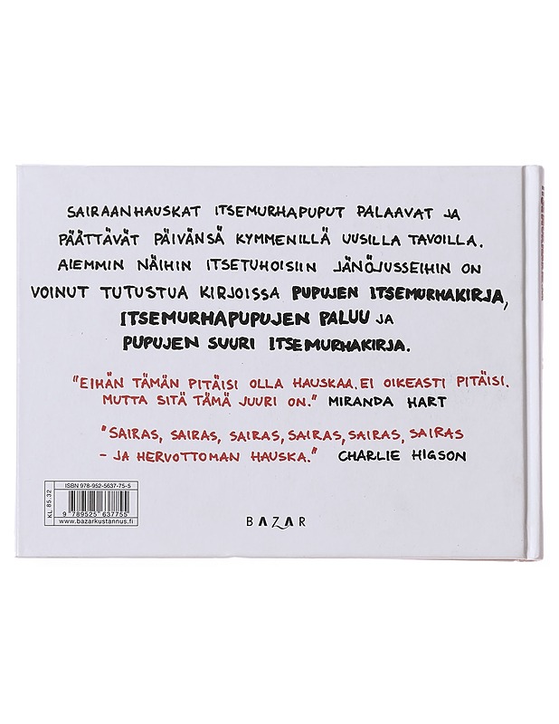 Pupujen uusi itsemurhakirja - Andy Riley - Sarjakuvat - 10105598763 - 1