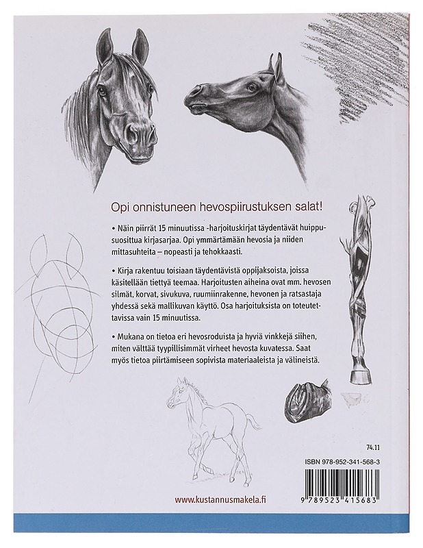 Näin piirrät hevosia 15 minuutissa - Auli Hurme-Keränen - Harrastekirjat - 10105598790 - 1