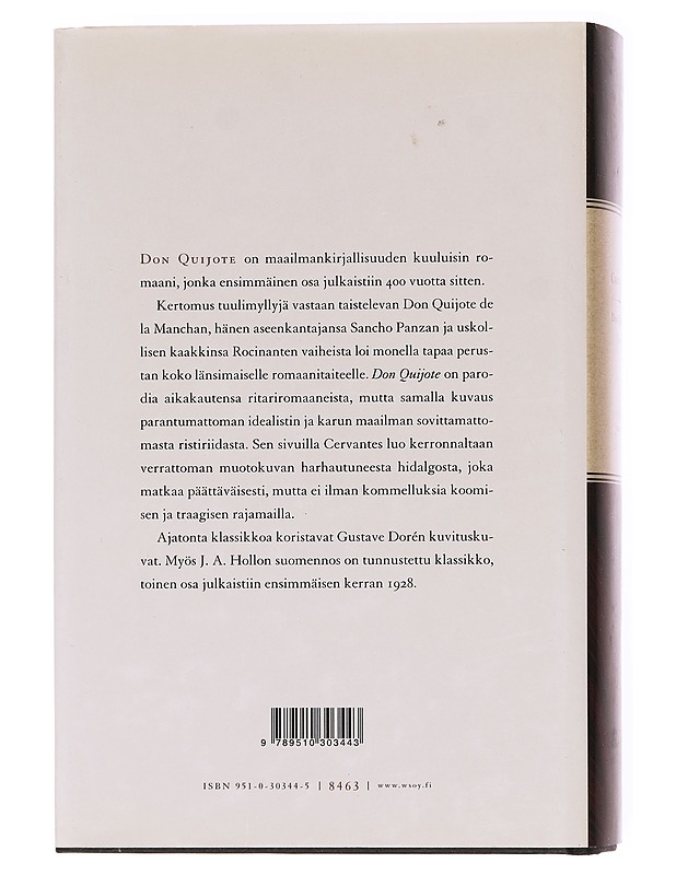 Mielevä hidalgo Don Quijote manchalainen / II - Cervantes Saavedra, Miguel de - Romaanit ja novellit - 10105598806 - 1
