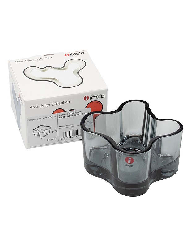 IITTALA Alvar Aalto kynttilälyhty 55 mm, harmaa - Designsuosikit - 10105598931 - 0