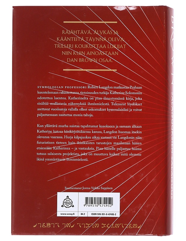 Salaisuuksien salaisuus - Brown, Dan - Romaanit ja novellit - 10105598994 - 1