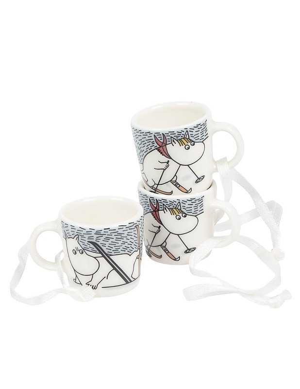 ARABIA Muumi Hiihtäen kera herra Virkkunen -minimukisetti 2014, 3 kpl - Designsuosikit - 10105599027 - 0
