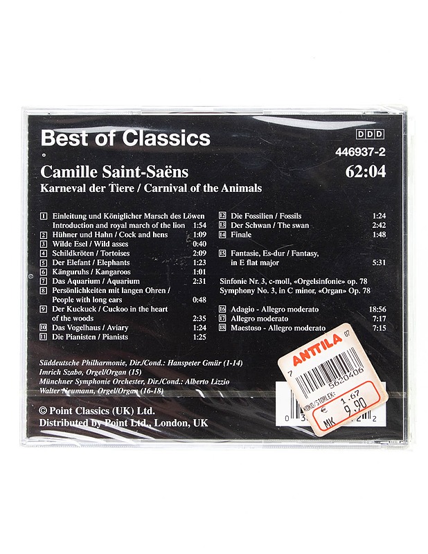 Best of Classics : Saint-Saens Camille-Karneval der Tiere - CD - CD-levyt - 10105599059 - 1