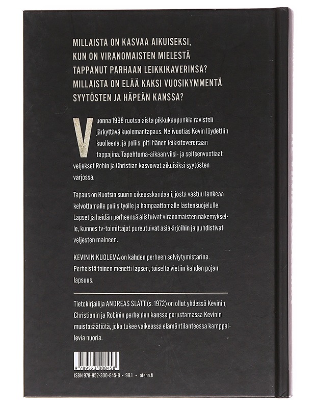 Kevinin kuolema - Andreas Slätt - Elämäkerrat ja muistelmat - 10105599076 - 1