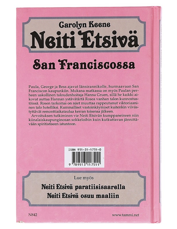 Neiti Etsivä San Franciscossa - Keene, Carolyn - Nuorten kirjat - 10105599085 - 1