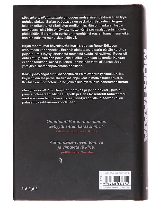 Mies joka ei ollut murhaaja - Hjorth, Michael - Romaanit ja novellit - 10105599082 - 1