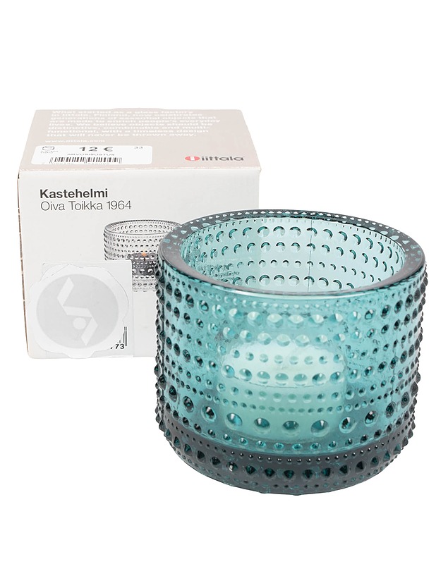 IITTALA Kastehelmi -kynttilälyhty - merensininen - Designsuosikit - 10105599126 - 0