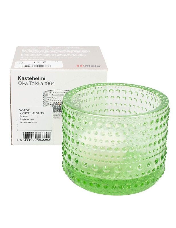 IITTALA Kastehelmi -kynttilälyhty - omenanvihreä - Designsuosikit - 10105599134 - 0