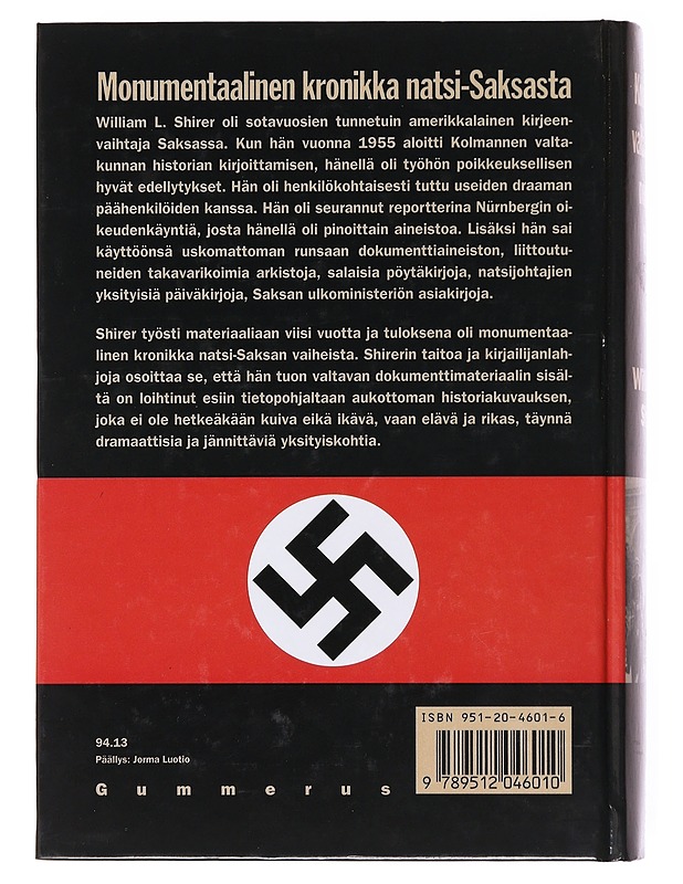 Kolmannen valtakunnan nousu ja tuho : osat I ja II - Shirer, William L. - Historiakirjat - 10105599183 - 1