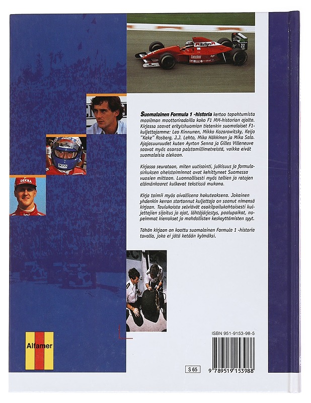 Suomalainen Formula1 historia 1950 - 96 - Juha Kärkkäinen - Tietokirjat - 10105599194 - 1
