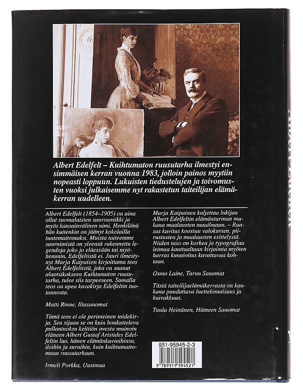 Albert Edelfelt : kuihtumaton ruusutarha - Kaipainen, Marja - Elämäkerrat ja muistelmat - 10105599209 - 1