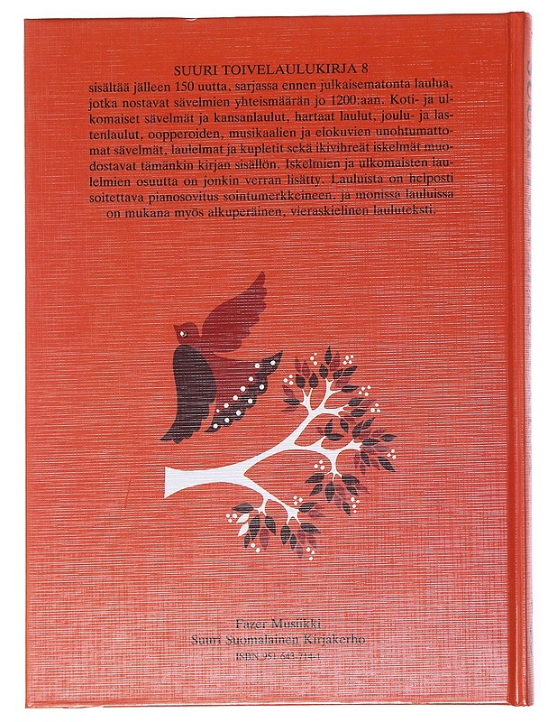 Suuri toivelaulukirja 8 - Vuoristo, Aapeli - Musiikki- ja elokuvakirjat - 10105599235 - 1
