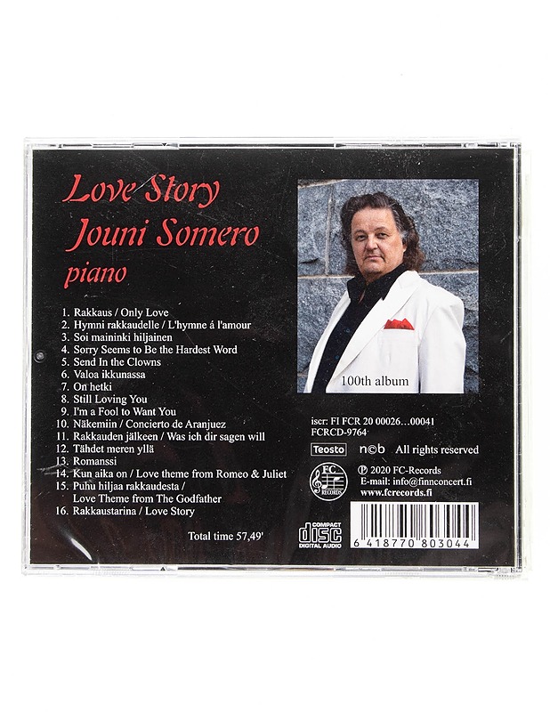 Love Story : Jouni Somero piano - CD - CD-levyt - 10105599268 - 1