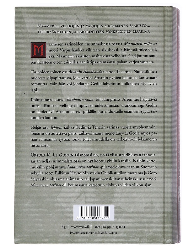 Maameren tarinat 1-4 - Le Guin, Ursula K. - Romaanit ja novellit - 10105599274 - 1