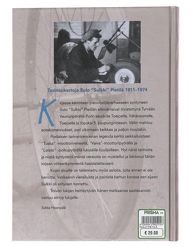 Sulo "Sulkki" Pietilä : porilainen tarinankertoja - Jukka Haanpää - Elämäkerrat ja muistelmat - 10105599304 - 1