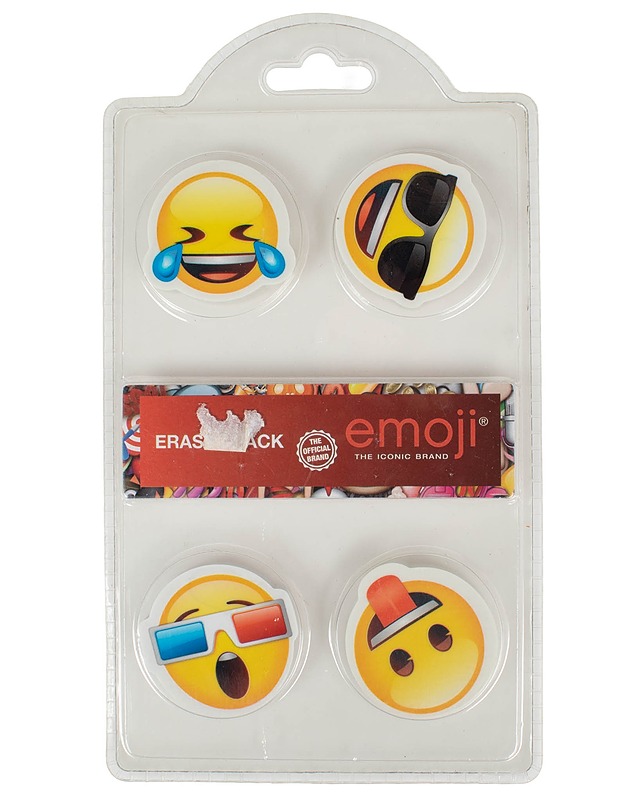 Emoji pyyhekumisetti, 4 kpl - Askartelu - 10105599324 - 0