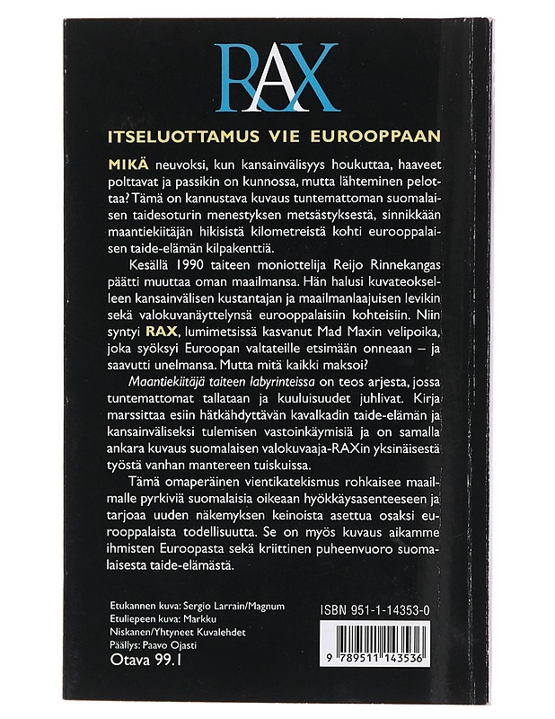 Maantiekiitäjä taiteen labyrinteissa - Rax Rinnekangas - Elämäkerrat ja muistelmat - 10105599348 - 1