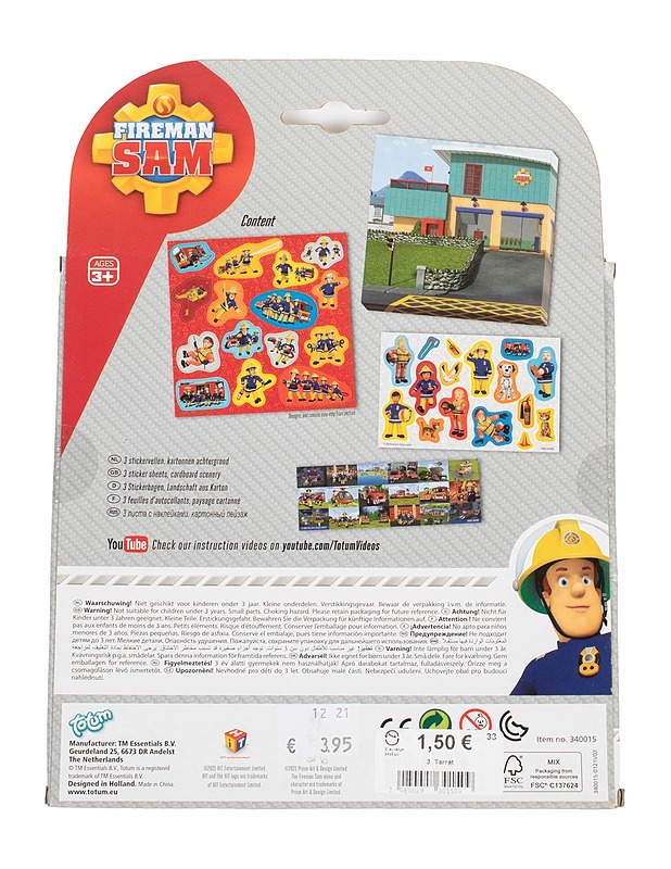 TOTUM Fireman Sam tarrasetti - Askartelu - 10105599388 - 1