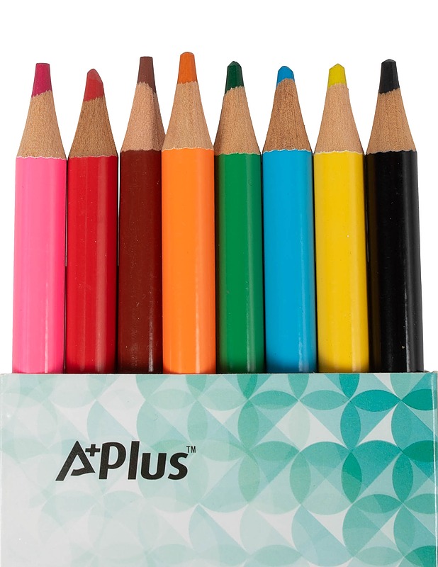A PLUS puuvärikynät, 8 kpl - Askartelu - 10105599414 - 1