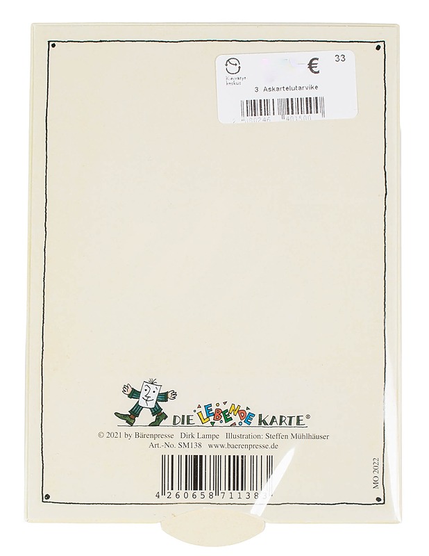 DIE LEBENOE KARTE kortti+kuorisetti,  11x15 cm - Askartelu - 10105599433 - 1