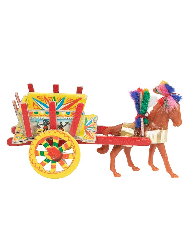Miniatyyri hevonen ja kärryt - Askartelu - 10105599479 - 0