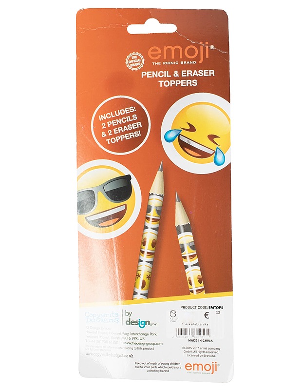 Lyijykynä ja pyyhekumi setti, 4 osaa - Askartelu - 10105599486 - 1