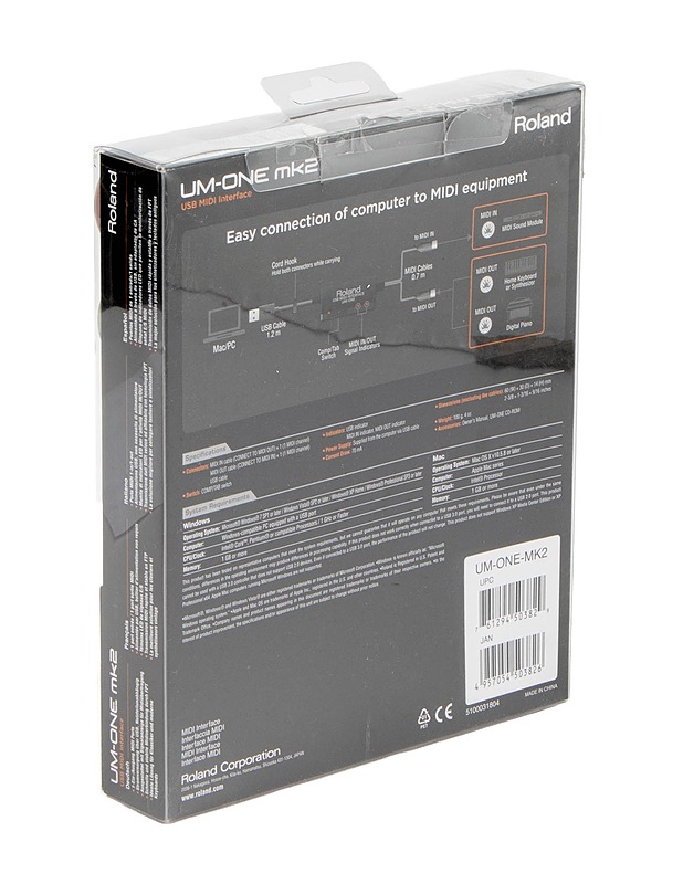 ROLAND UM-ONE mk2 -USB-MIDI-liitäntä - Muu elektroniikka - 10105599533 - 1