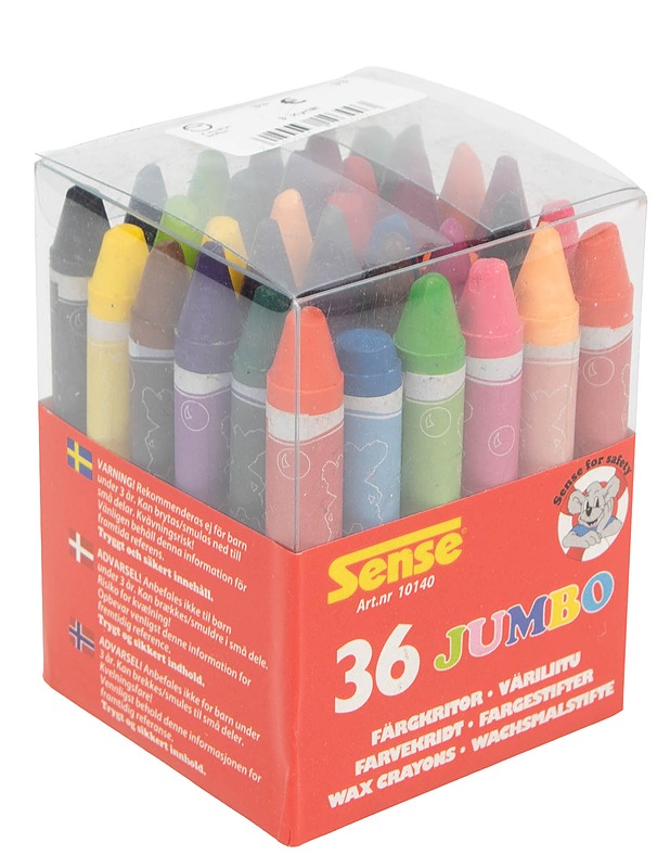 SENSE Jumbo väriliitu, 36 kpl/pkt - Askartelu - 10105599534 - 0