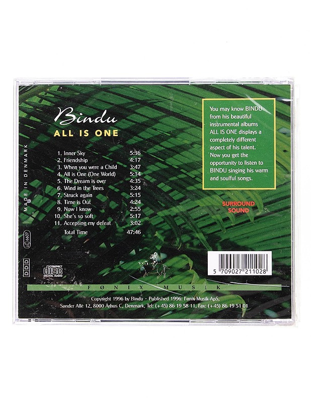 Bindu : All Is One - CD - CD-levyt - 10105599540 - 1