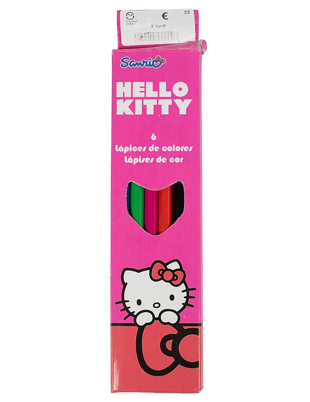 SANRIO Hello Kitty puuvärit, 5 kpl/pkt - Askartelu - 10105599543 - 0