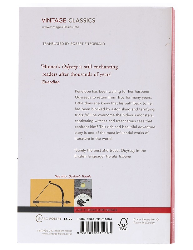 The Odyssey - Homeros - Runot ja näytelmät - 10105599549 - 1